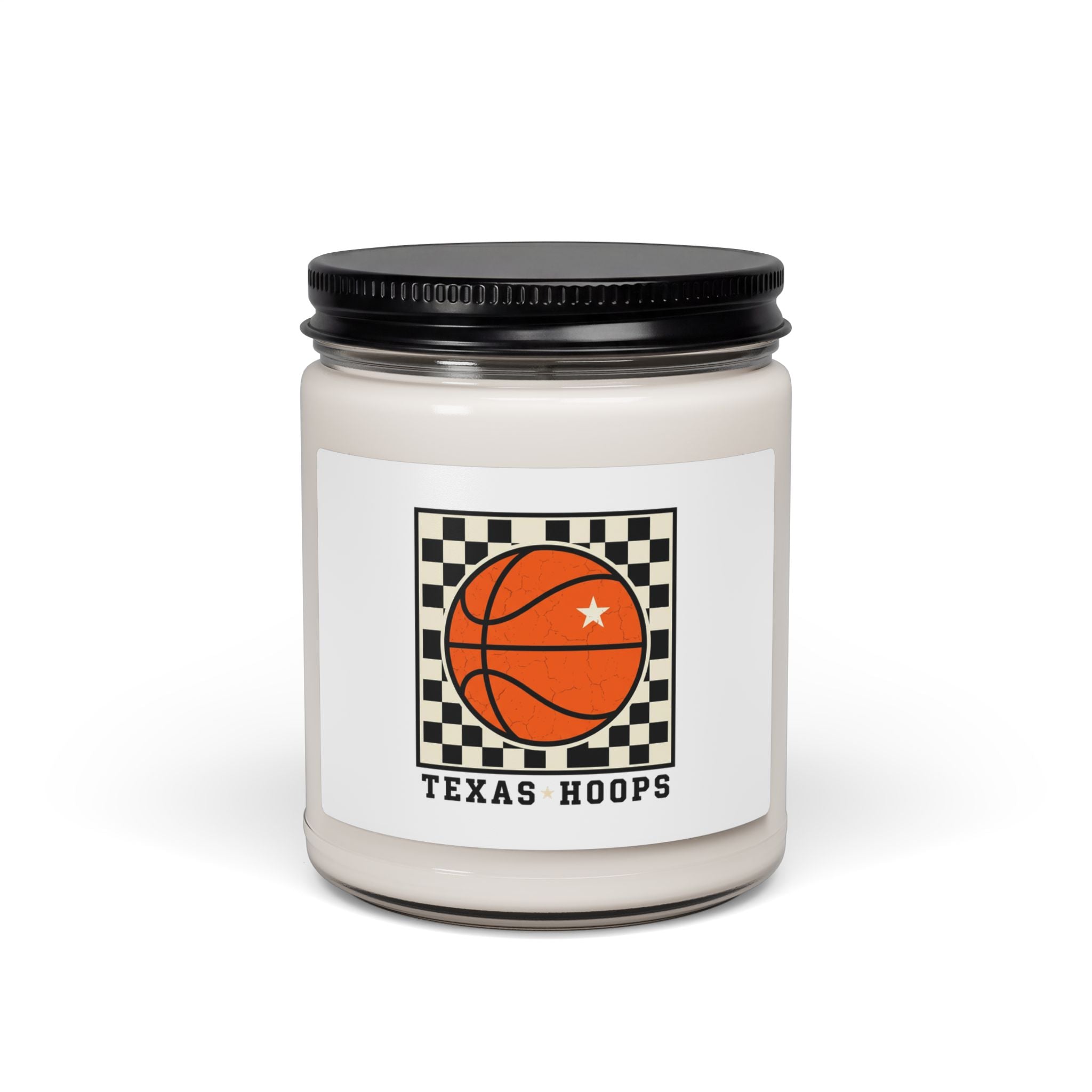 Texas Hoops Basketball Candle | Soy Candle, State Pride, Western Typography