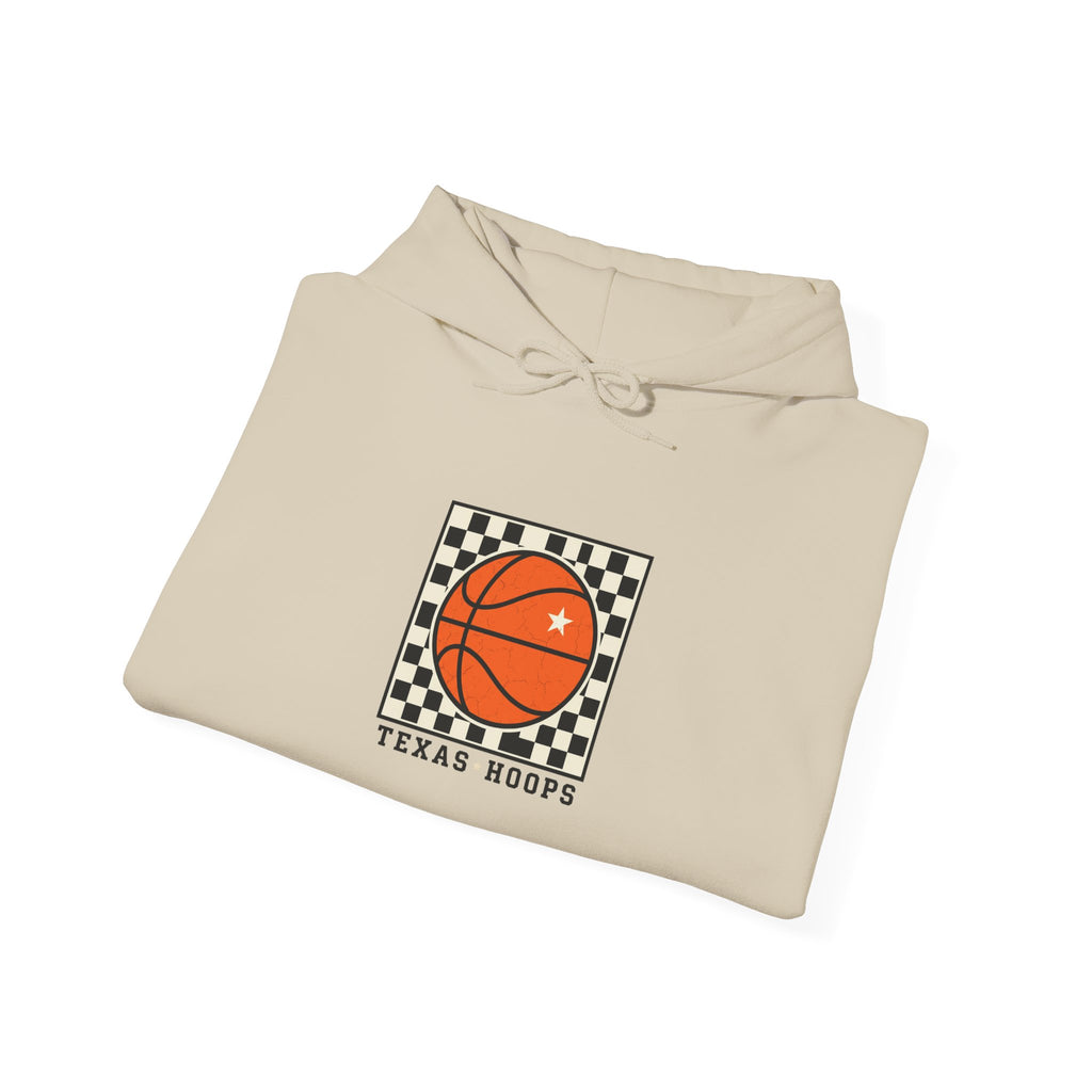 Texas Hoops Basketball Hoodie | Western typography, state pride