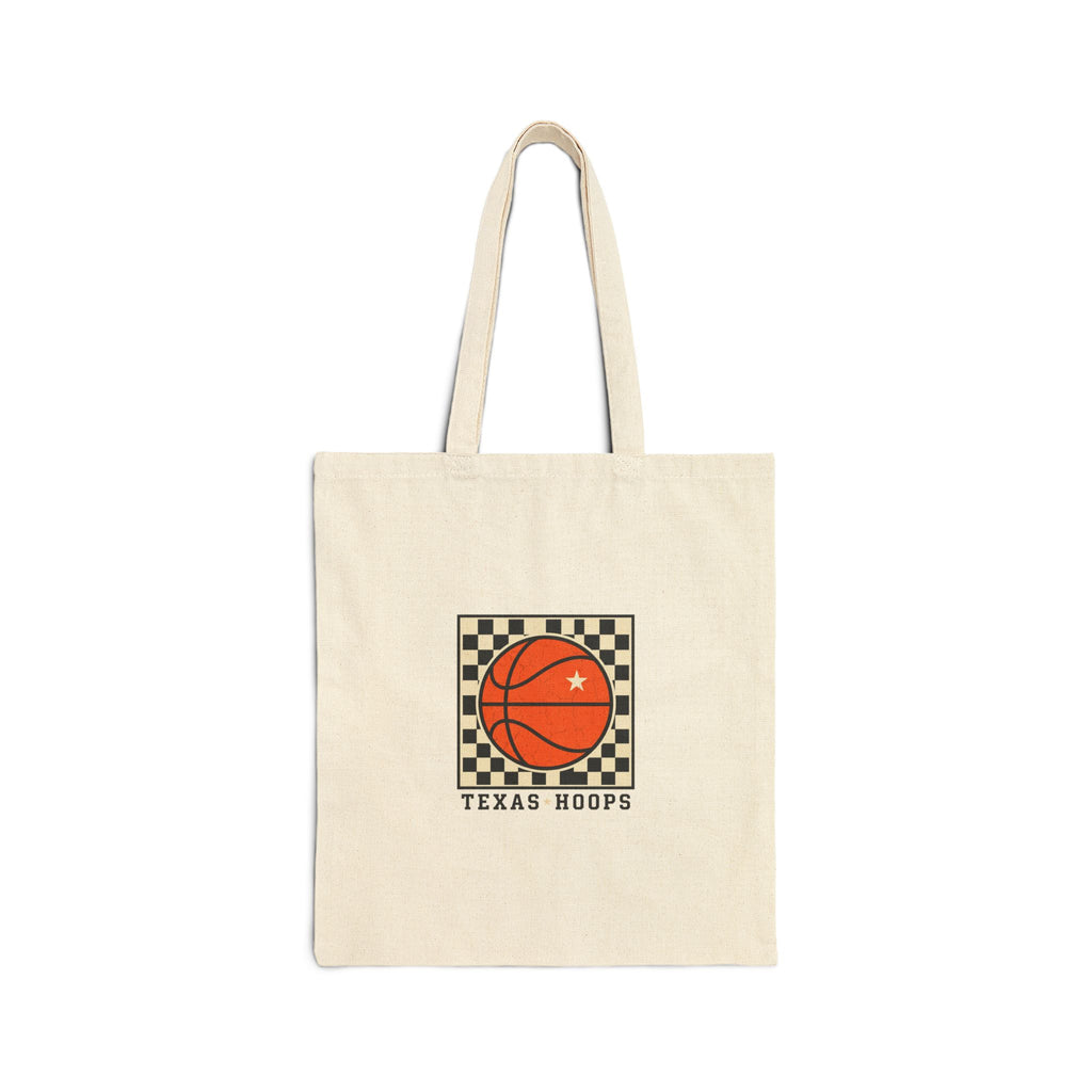 Texas Hoops Basketball Tote | Western typography, state pride
