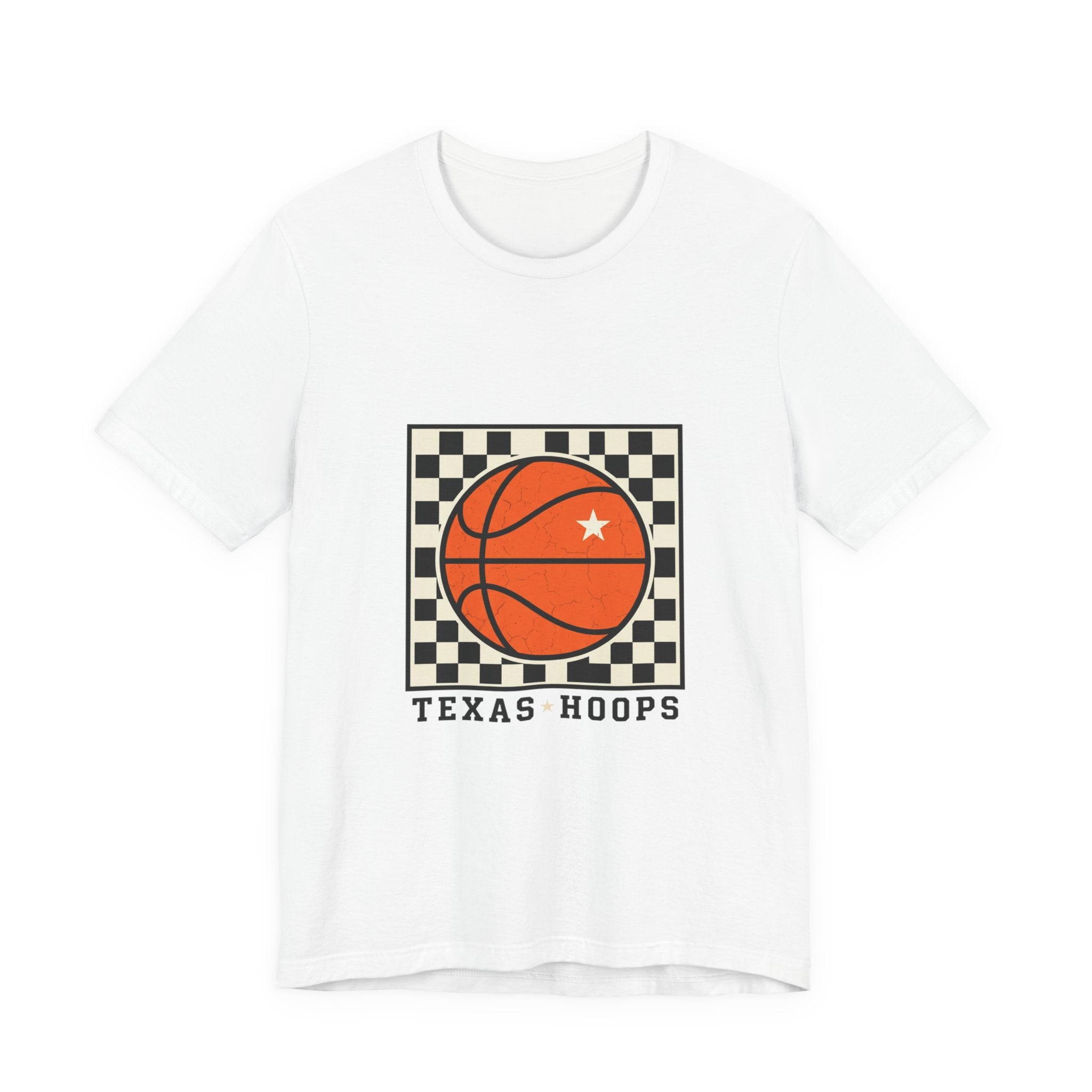 Texas Hoops Basketball Tee | Western typography, state pride
