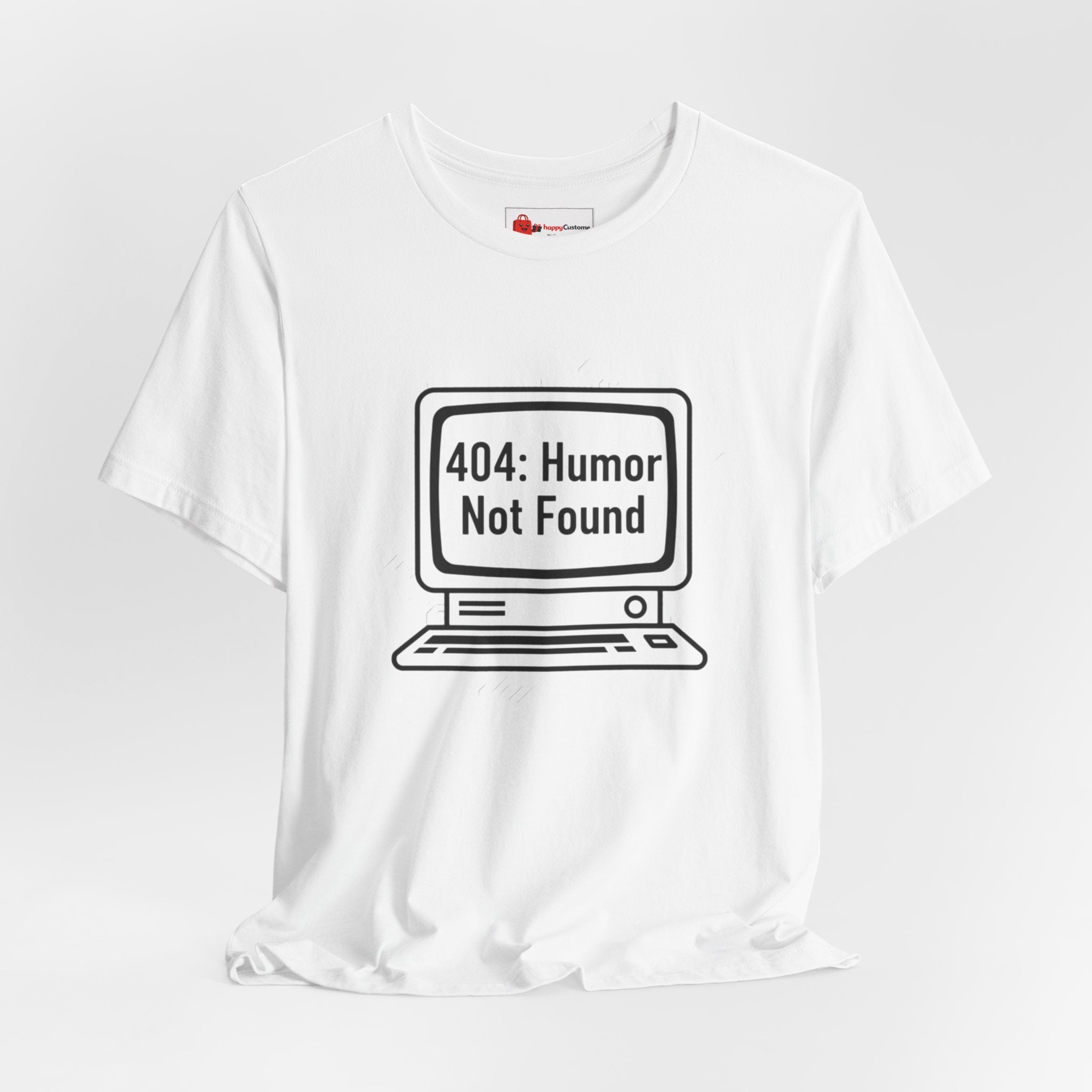 404 Humor Not Found Tee | Programmer Humor Shirt | Coding Joke Minimal Design