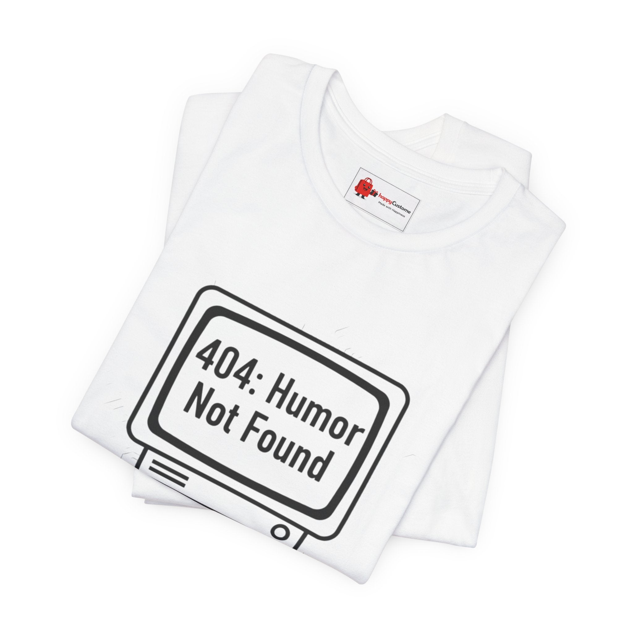 404 Humor Not Found Tee | Programmer Humor Shirt | Coding Joke Minimal Design