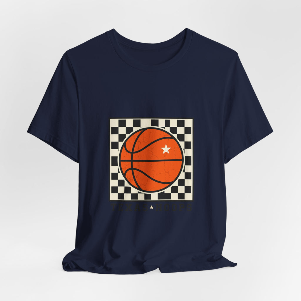 Texas Hoops Basketball Tee | Western typography, state pride