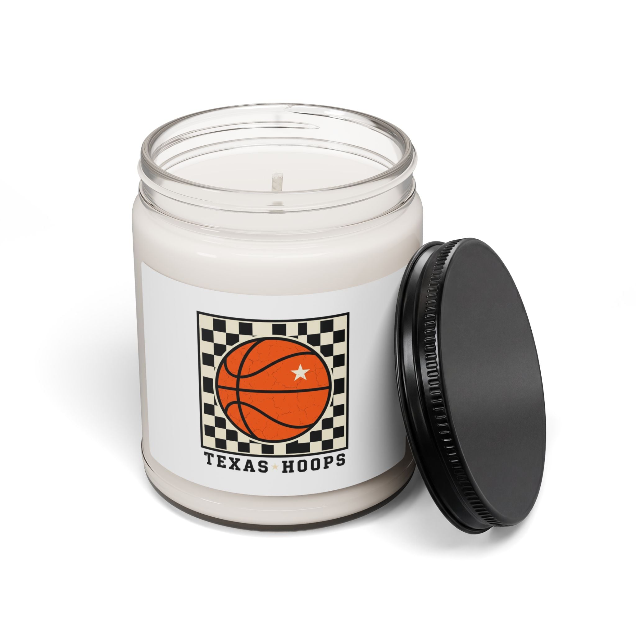 Texas Hoops Basketball Candle | Soy Candle, State Pride, Western Typography