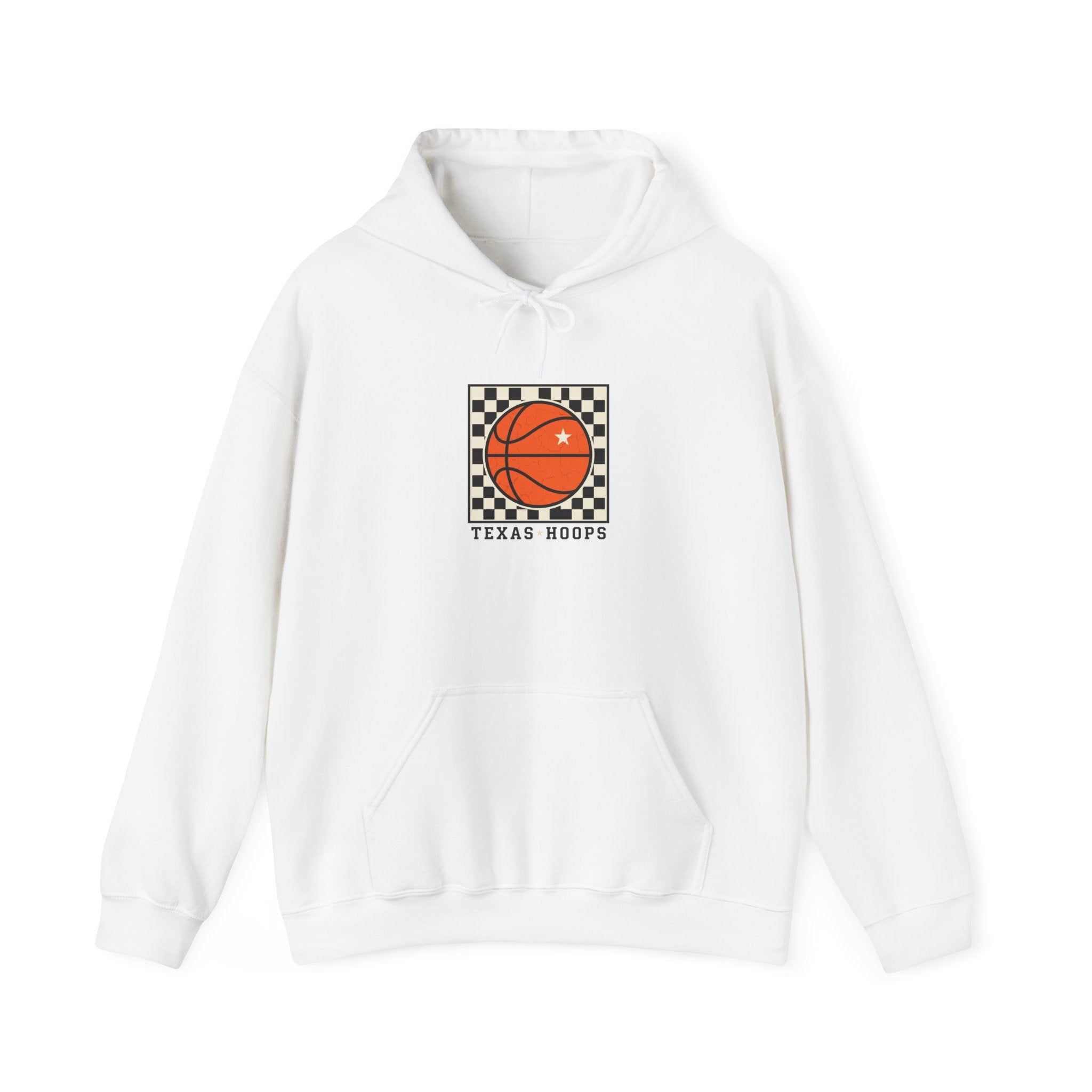 Texas Hoops Basketball Hoodie | Western typography, state pride