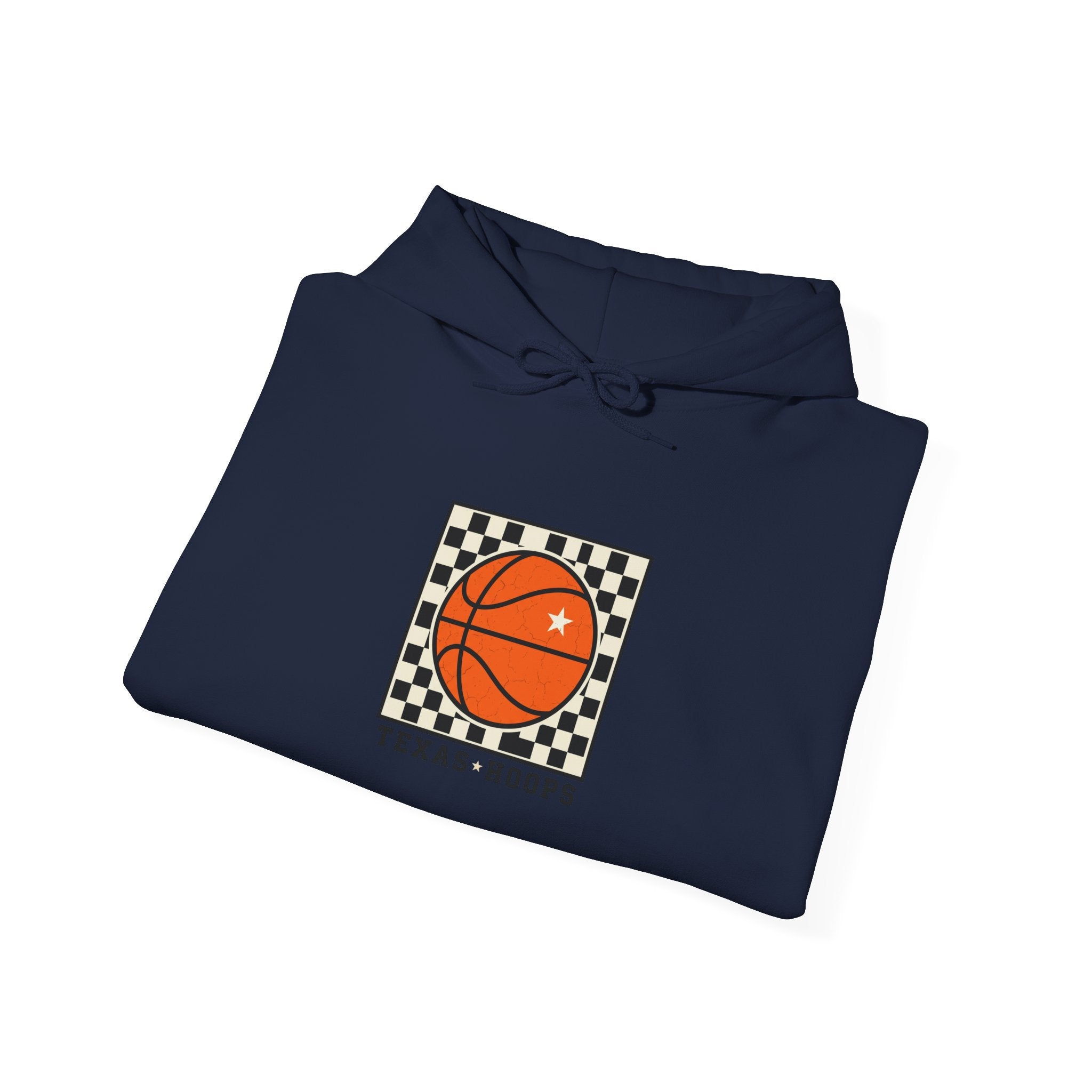 Texas Hoops Basketball Hoodie | Western Typography, State Pride