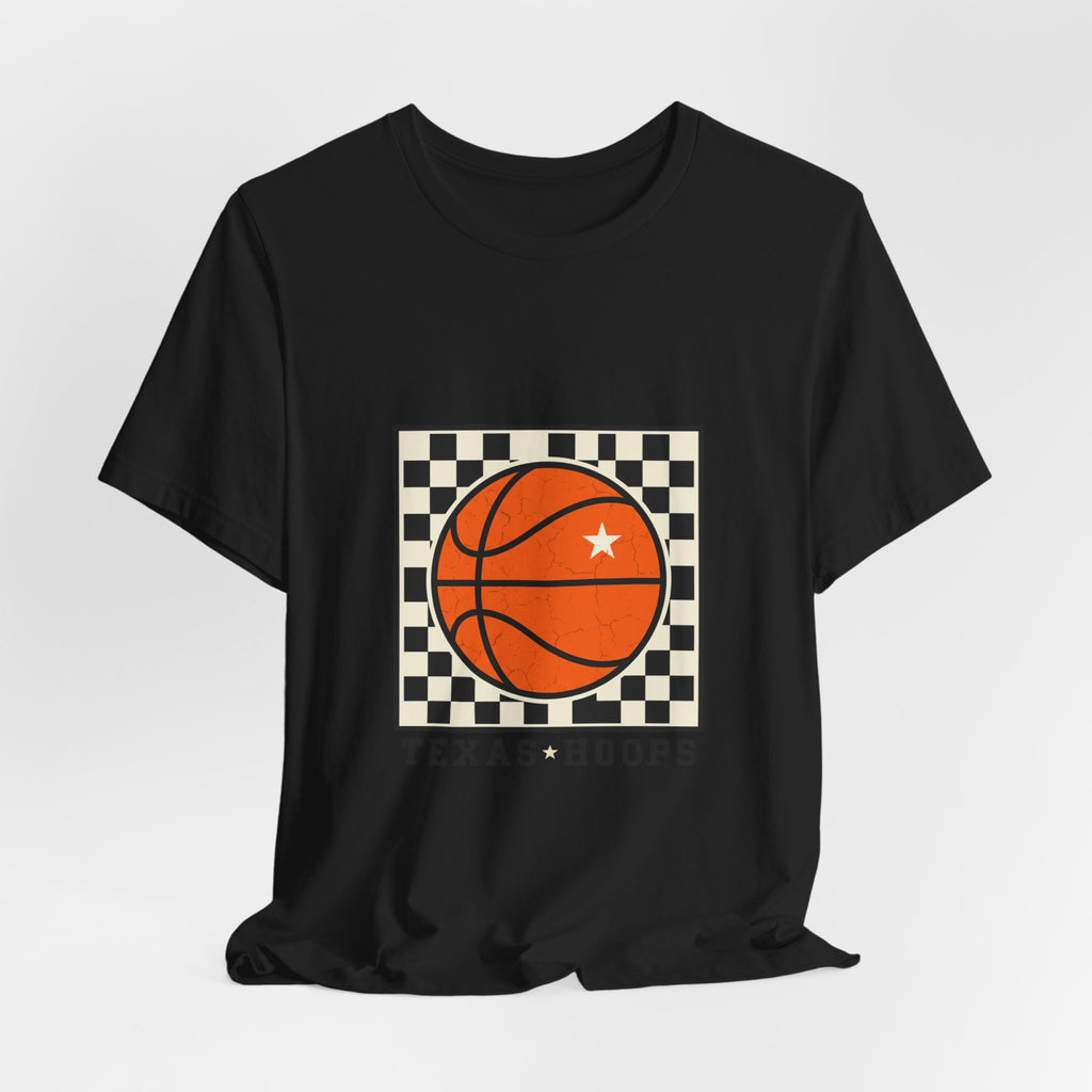 Texas Hoops Basketball Tee | Western typography, state pride