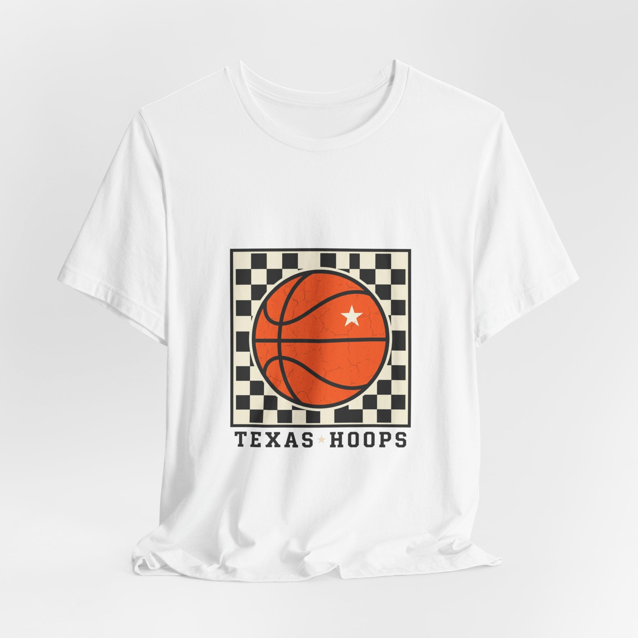 Texas Hoops Basketball Tee | Western typography, state pride