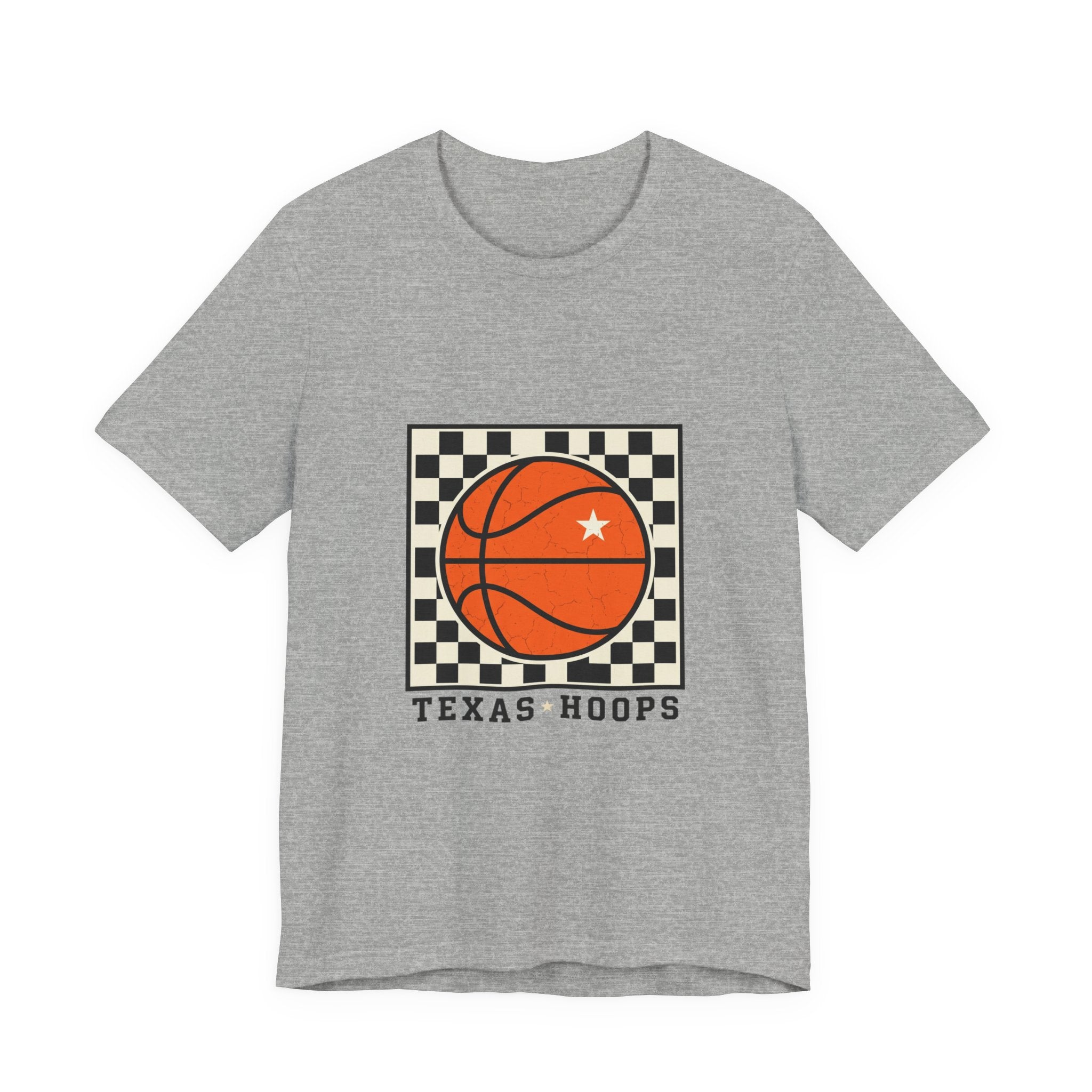 Texas Hoops Basketball Tee | Western typography, state pride