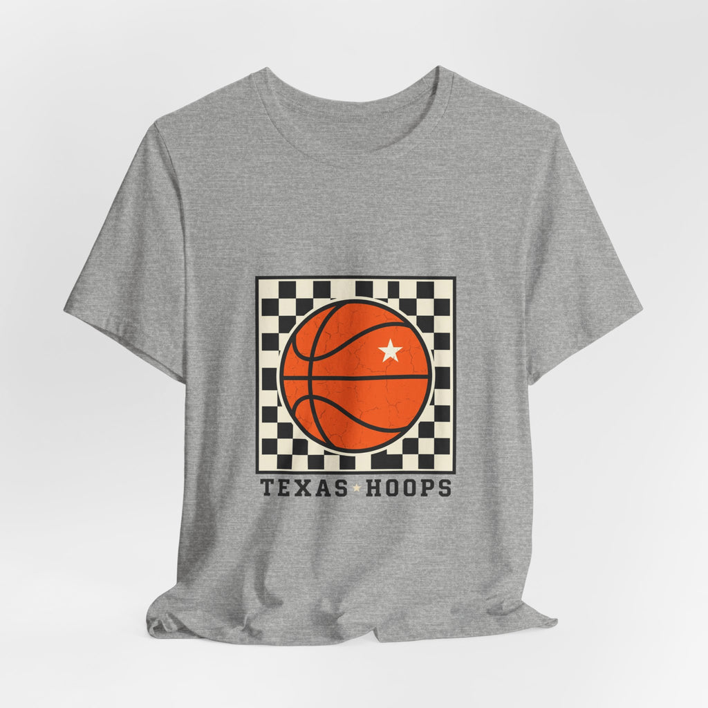 Texas Hoops Basketball Tee | Western typography, state pride