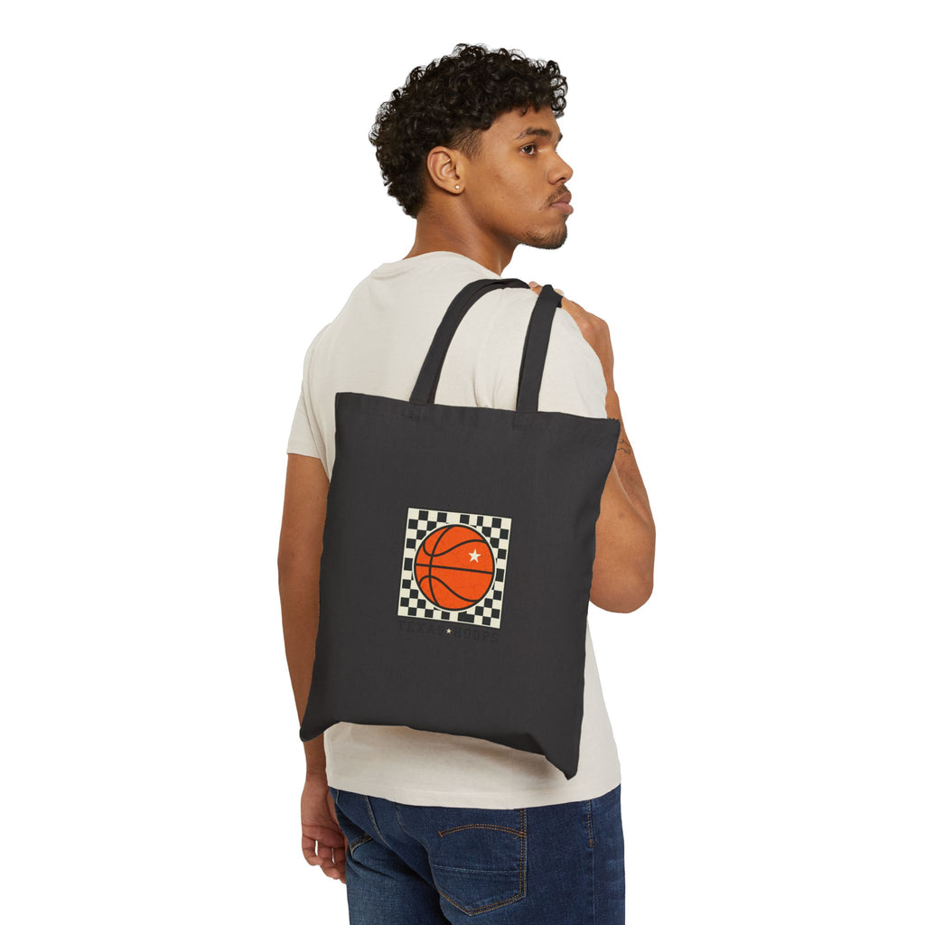 Texas Hoops Basketball Tote | Western typography, state pride