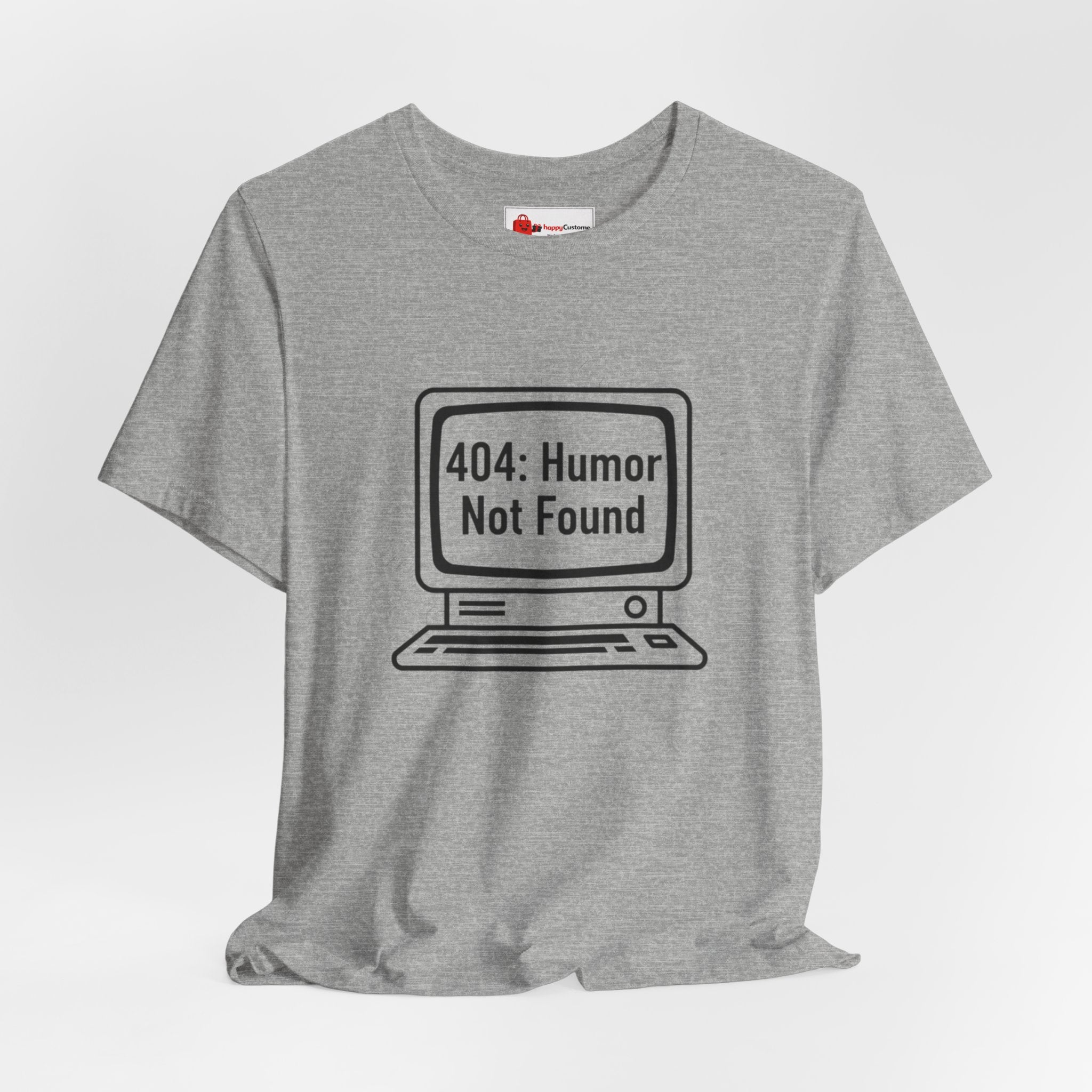 404 Humor Not Found Tee | Programmer Humor Shirt | Coding Joke Minimal Design
