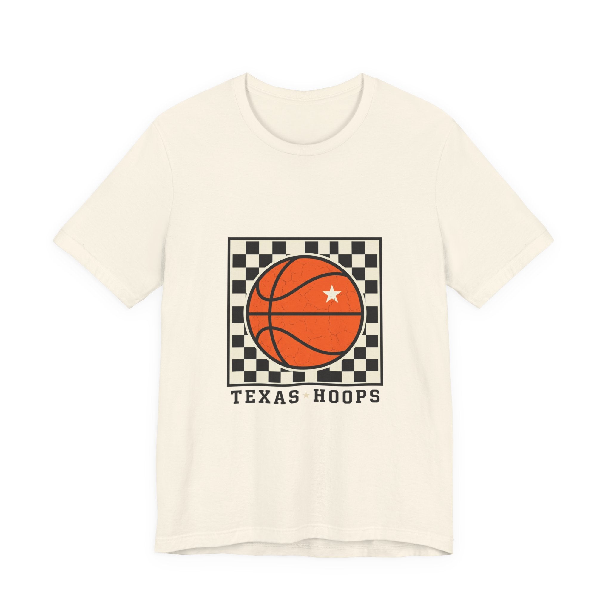 Texas Hoops Basketball Tee | Western typography, state pride
