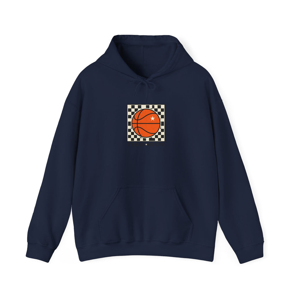 Texas Hoops Basketball Hoodie | Western typography, state pride