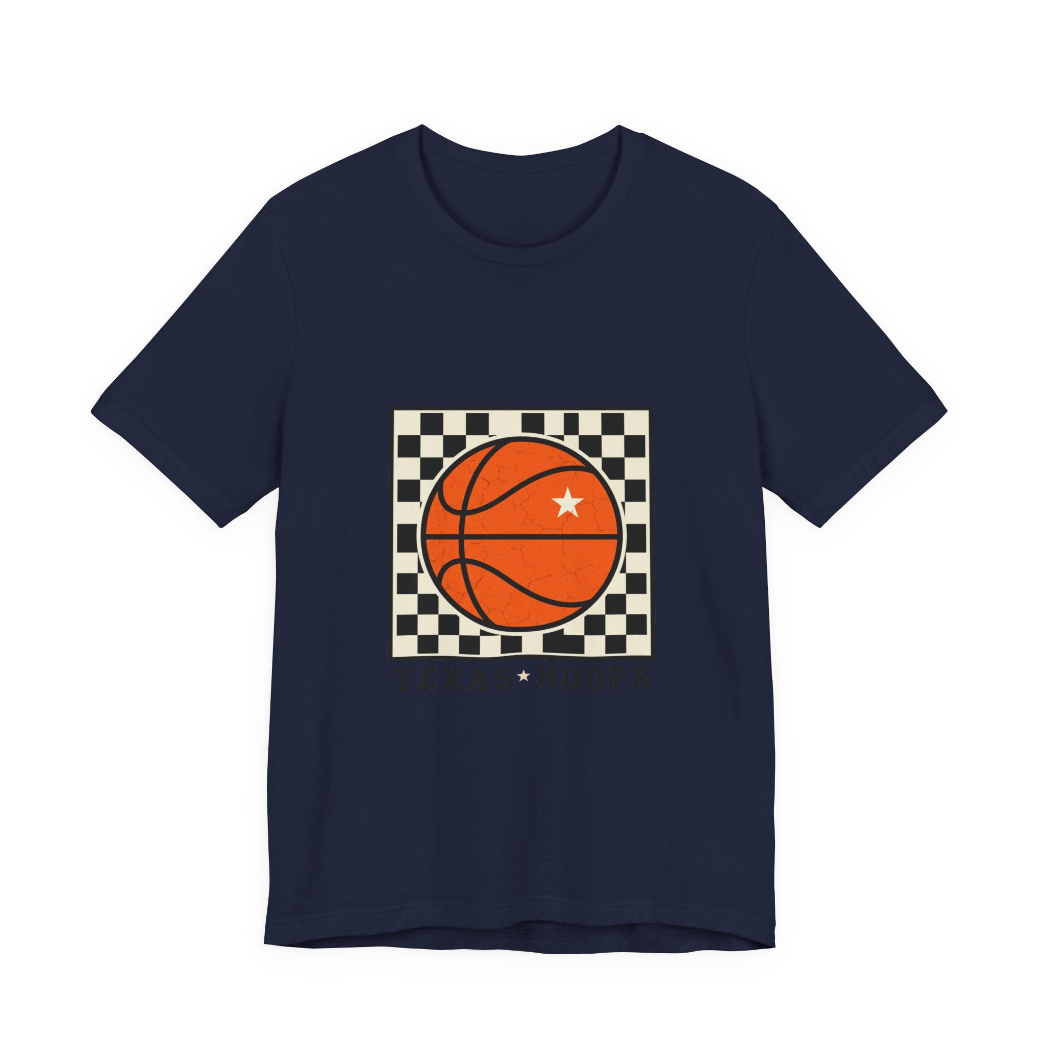 Texas Hoops Basketball Tee | Western typography, state pride