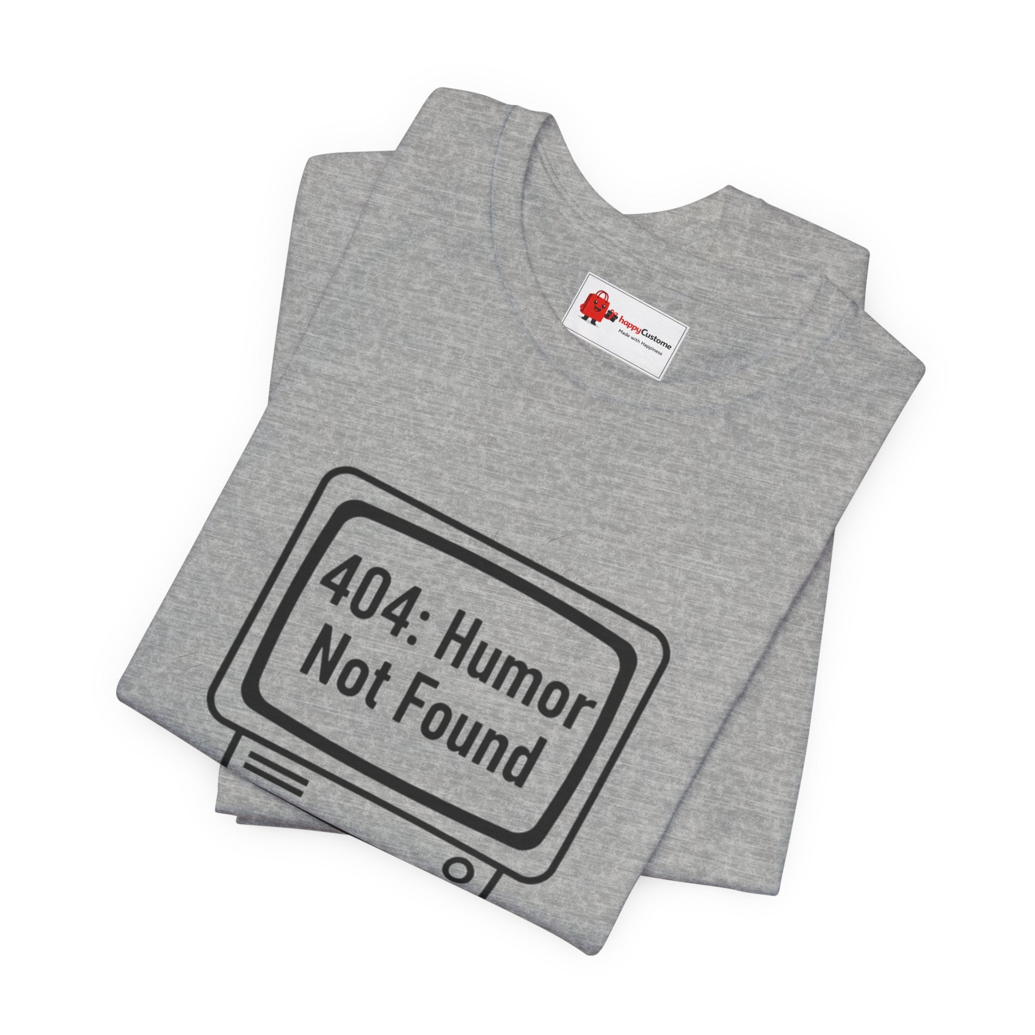 404 Humor Not Found Tee | Programmer Humor Shirt | Coding Joke Minimal Design