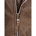 MEN ANTIQUE BROWN LEATHER JACKET BALLSTON